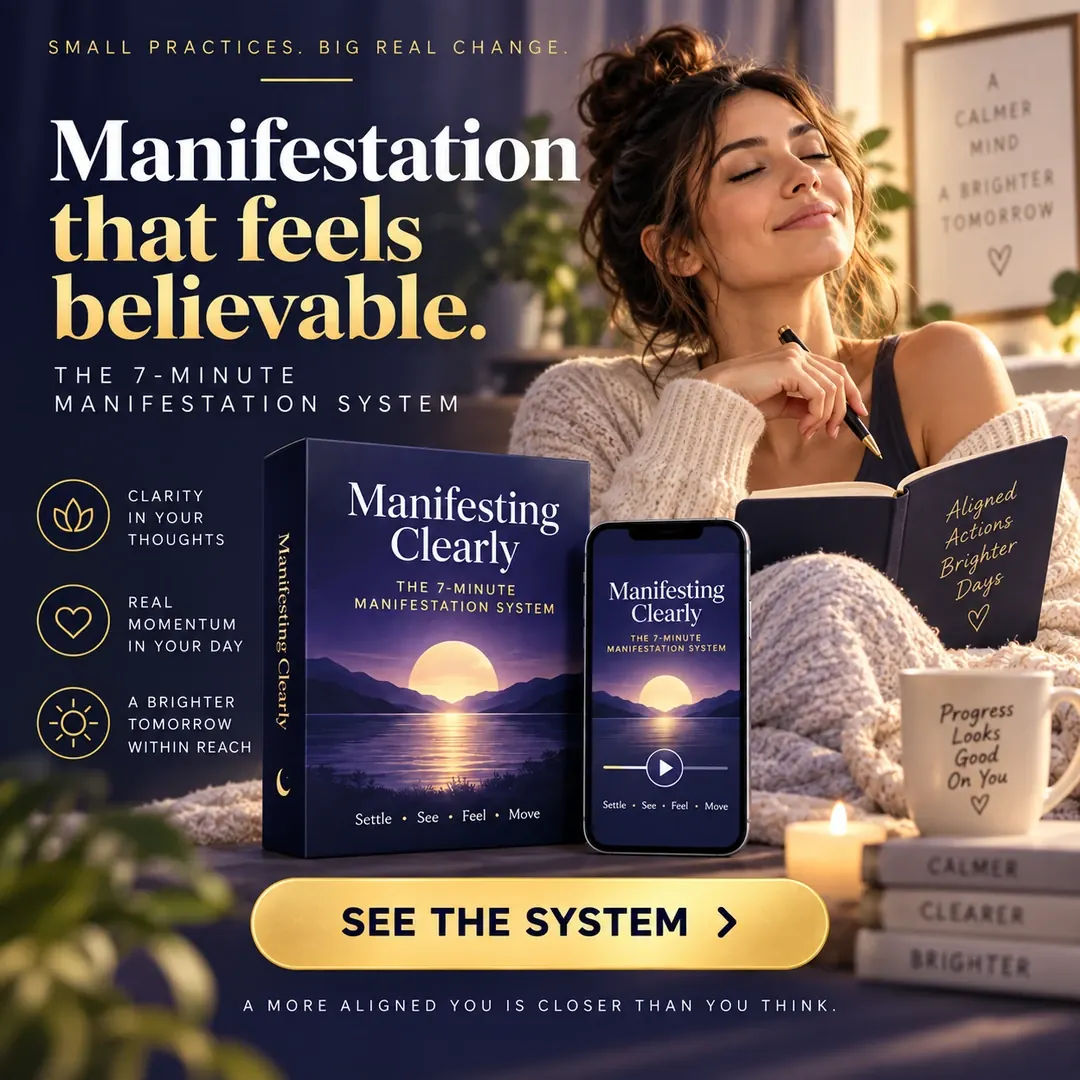 Manifesting Clearly 1080 by 1080 affiliate banner