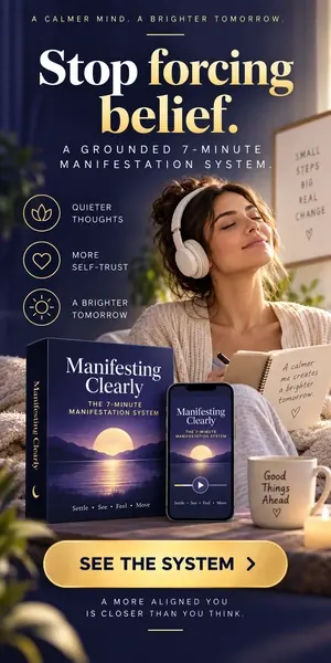 Manifesting Clearly 300 by 600 affiliate banner