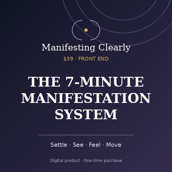 Manifesting Clearly — The 7-Minute Manifestation System