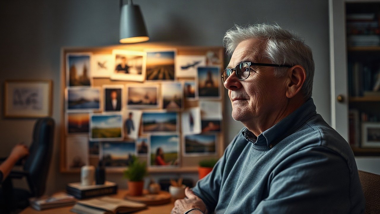 Editorial scene illustrating How Often Should You Look at a Vision Board?