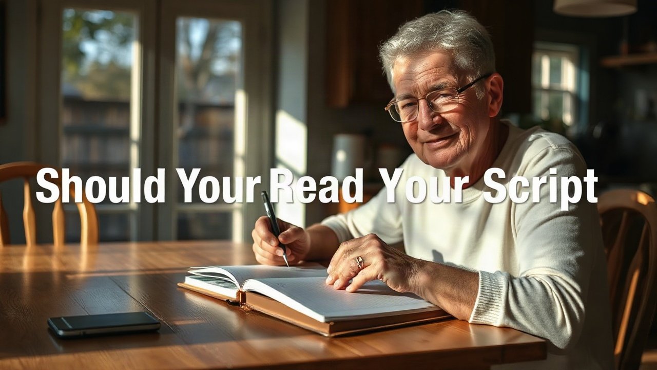 Editorial scene illustrating Should You Read Your Script Every Day?