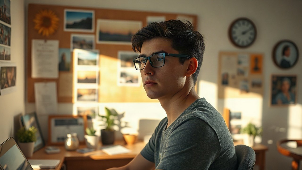 Editorial scene illustrating What Should You Put on a Vision Board?