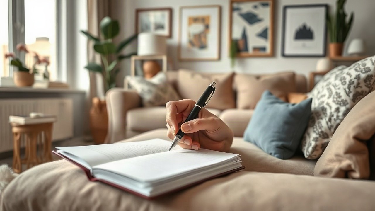 Editorial scene illustrating Can You Take a Break From Manifestation Journaling?