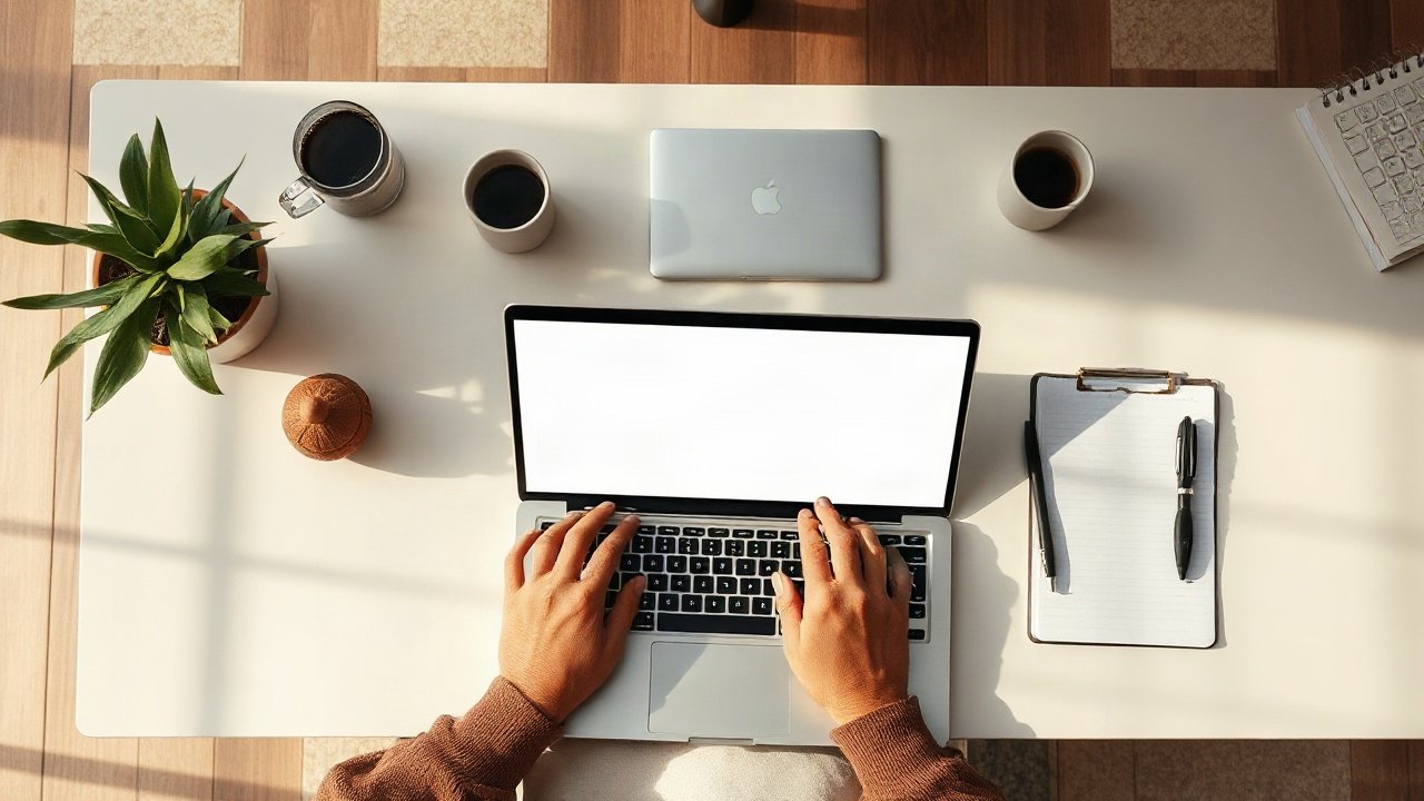 Editorial scene illustrating Future-Self Work for Beginners