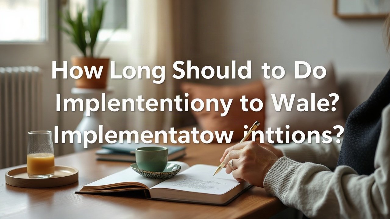 Editorial scene illustrating How Long Should You Do Implementation Intentions?
