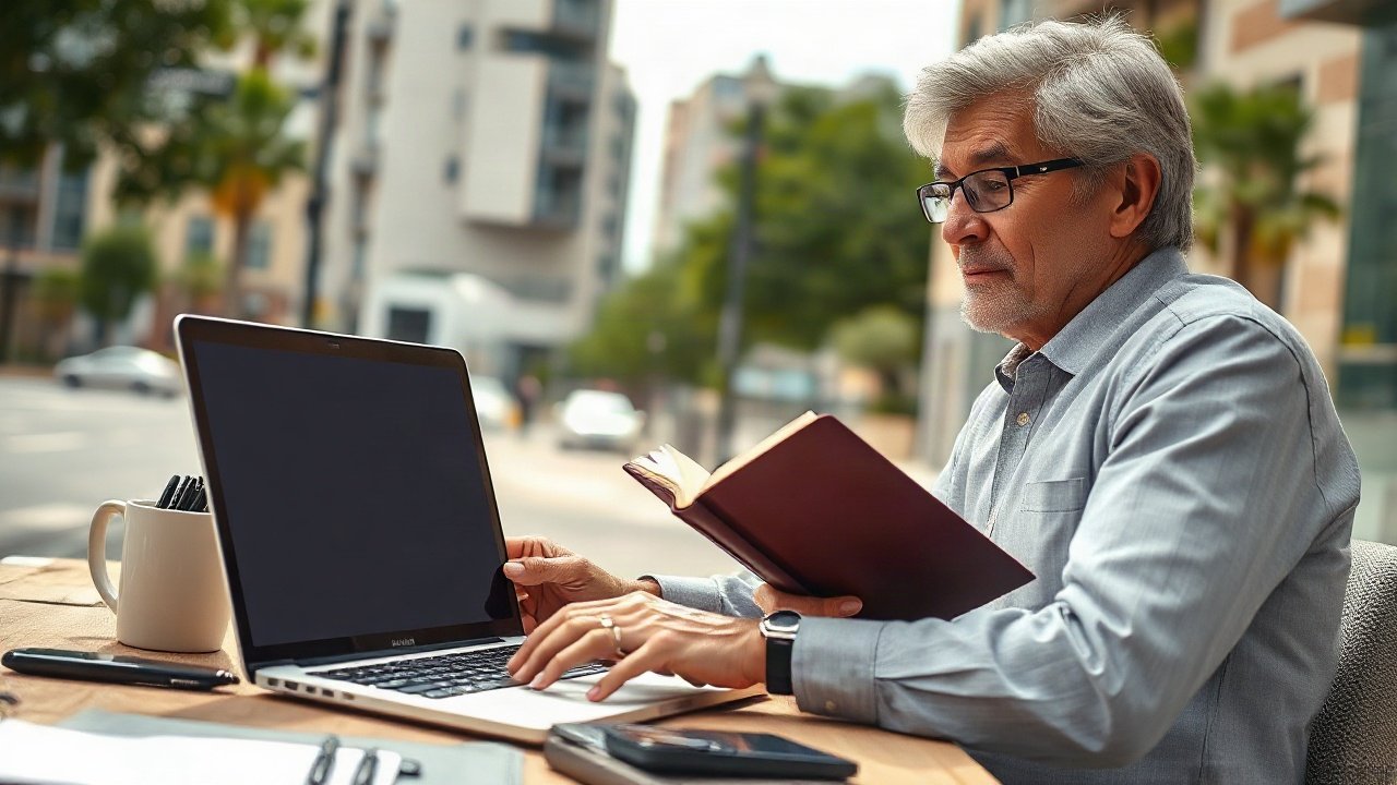 Editorial scene illustrating How to Pair Future-Self Work With Real-World Action