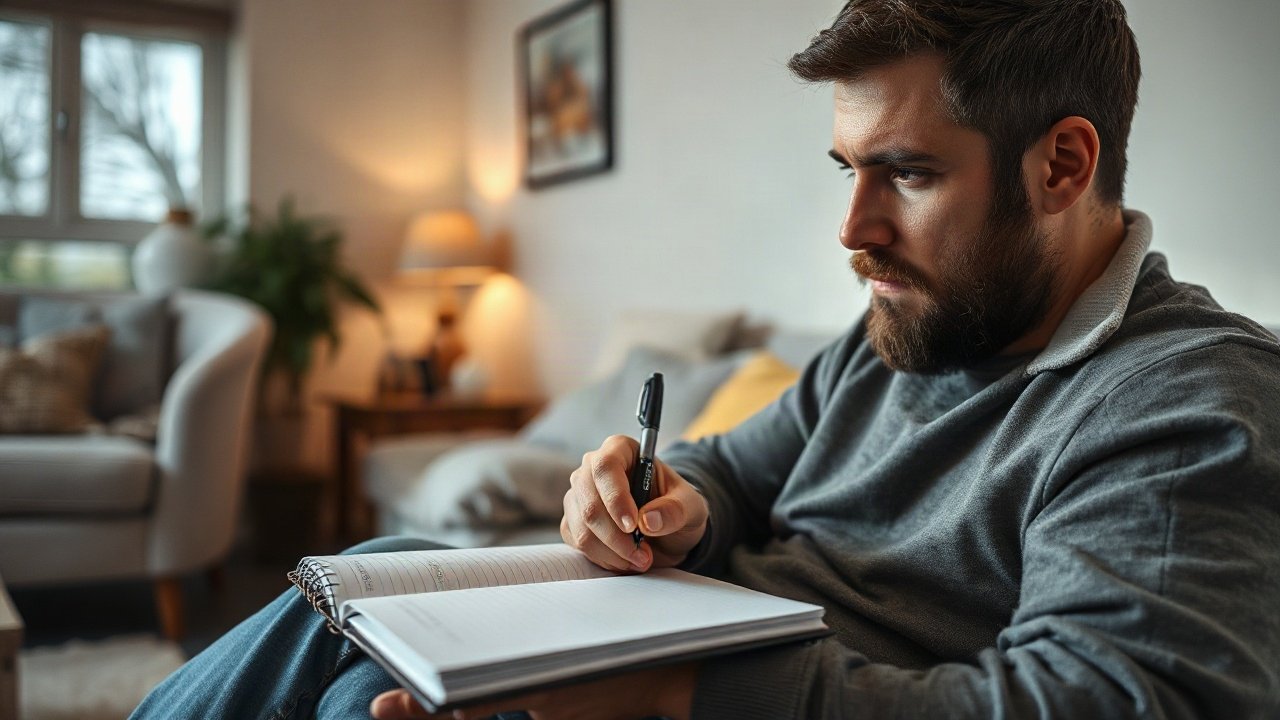 Editorial scene illustrating How to Track Progress With Manifestation Journaling Without Obsessing