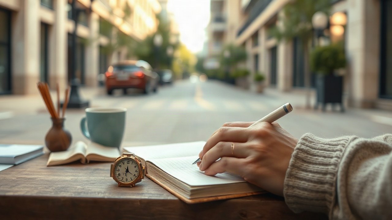 Editorial scene illustrating Mental Contrasting Template: A Simple Version You Can Reuse