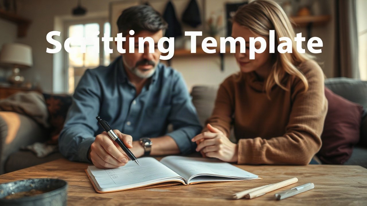 Editorial scene illustrating Scripting Template: A Simple Version You Can Reuse