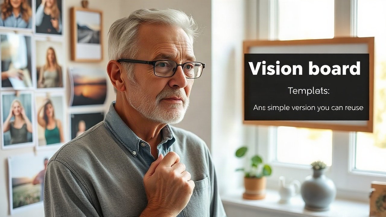 Editorial scene illustrating Vision Boards Template: A Simple Version You Can Reuse