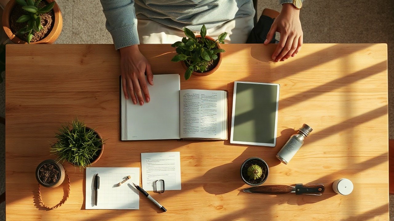 Editorial scene illustrating A Weekly Manifestation Review That Actually Changes What You Do