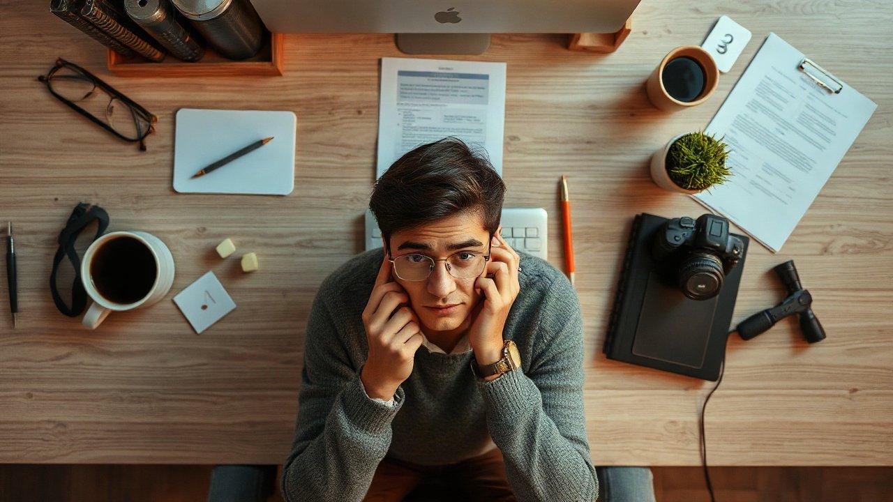 Editorial scene illustrating Can You Take a Break From Manifestation?