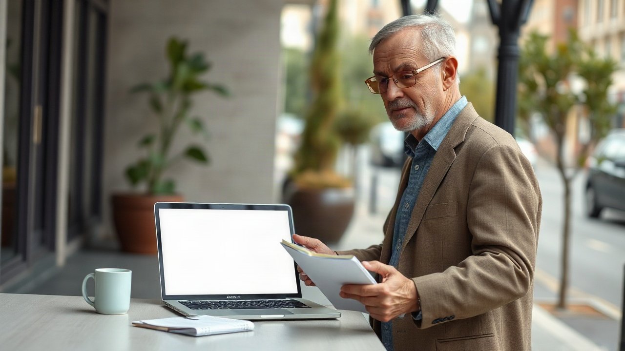 Editorial scene illustrating Future-Self Work for Business: A Practical Guide