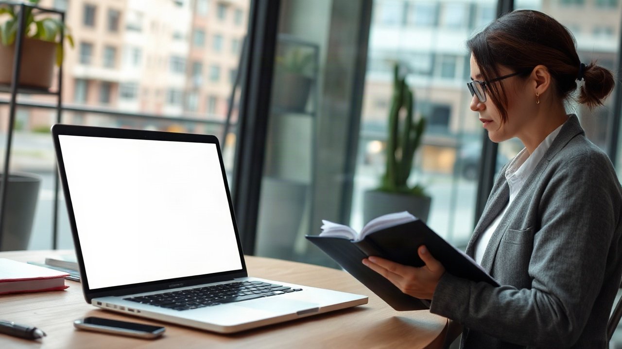 Editorial scene illustrating Mental Contrasting for Career: A Practical Guide