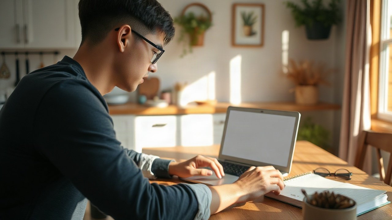 Editorial scene illustrating Self-Concept Work for Career: A Practical Guide