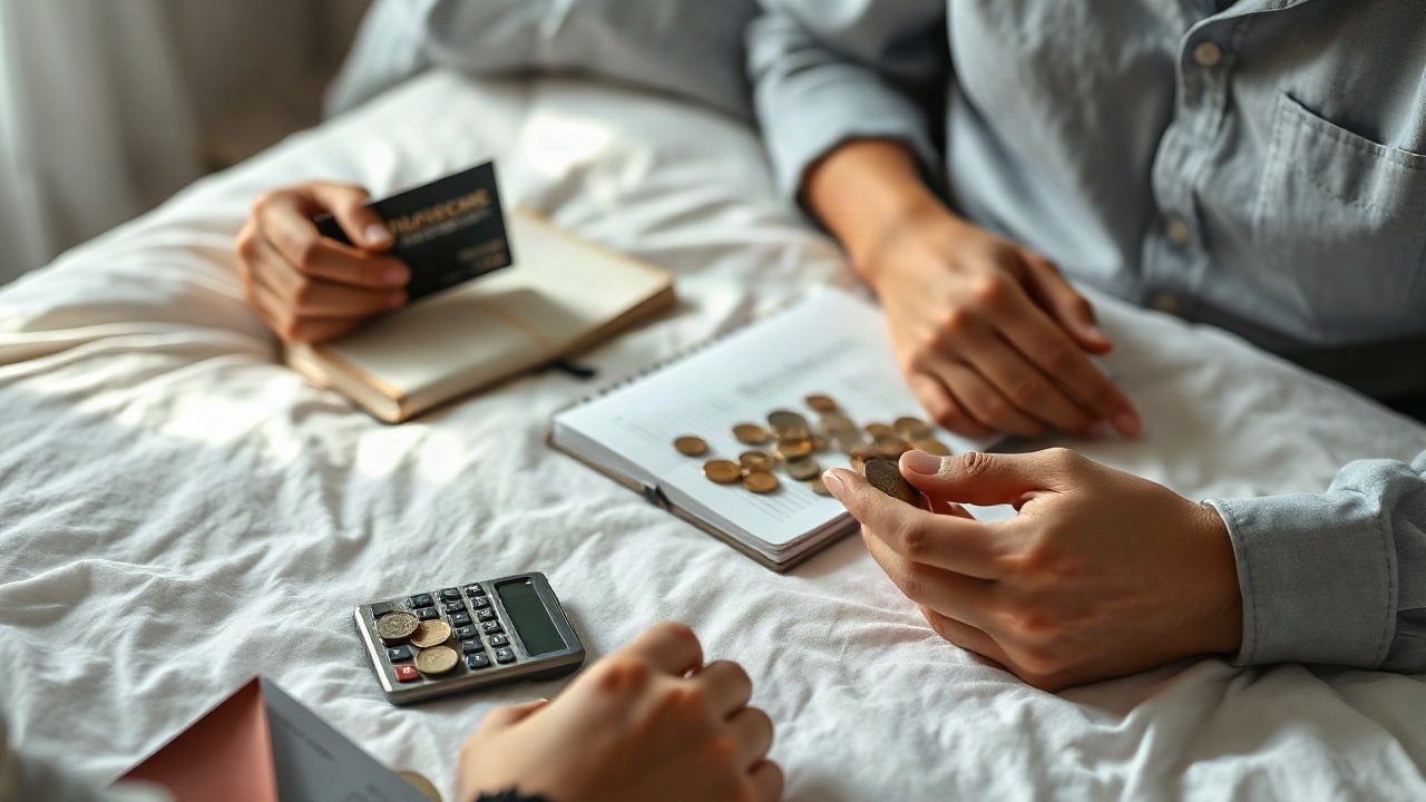 Editorial scene illustrating Feeling Undeserving Of Money: How It Can Shape Your Manifestation Practice