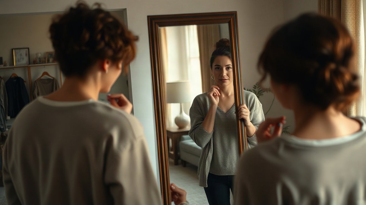 Editorial scene illustrating Journal Prompts for Difficulty Accepting Compliments