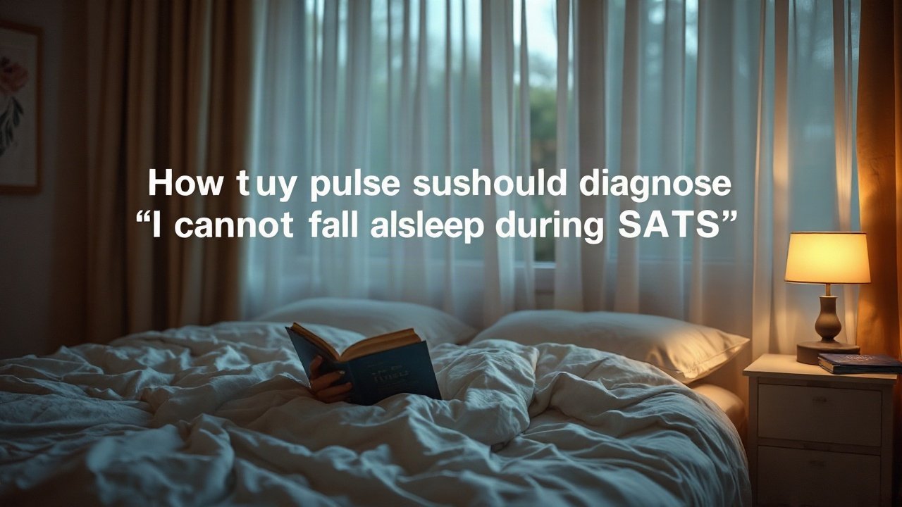 Editorial scene illustrating How Pulse Should Diagnose 'I cannot fall asleep during SATS'