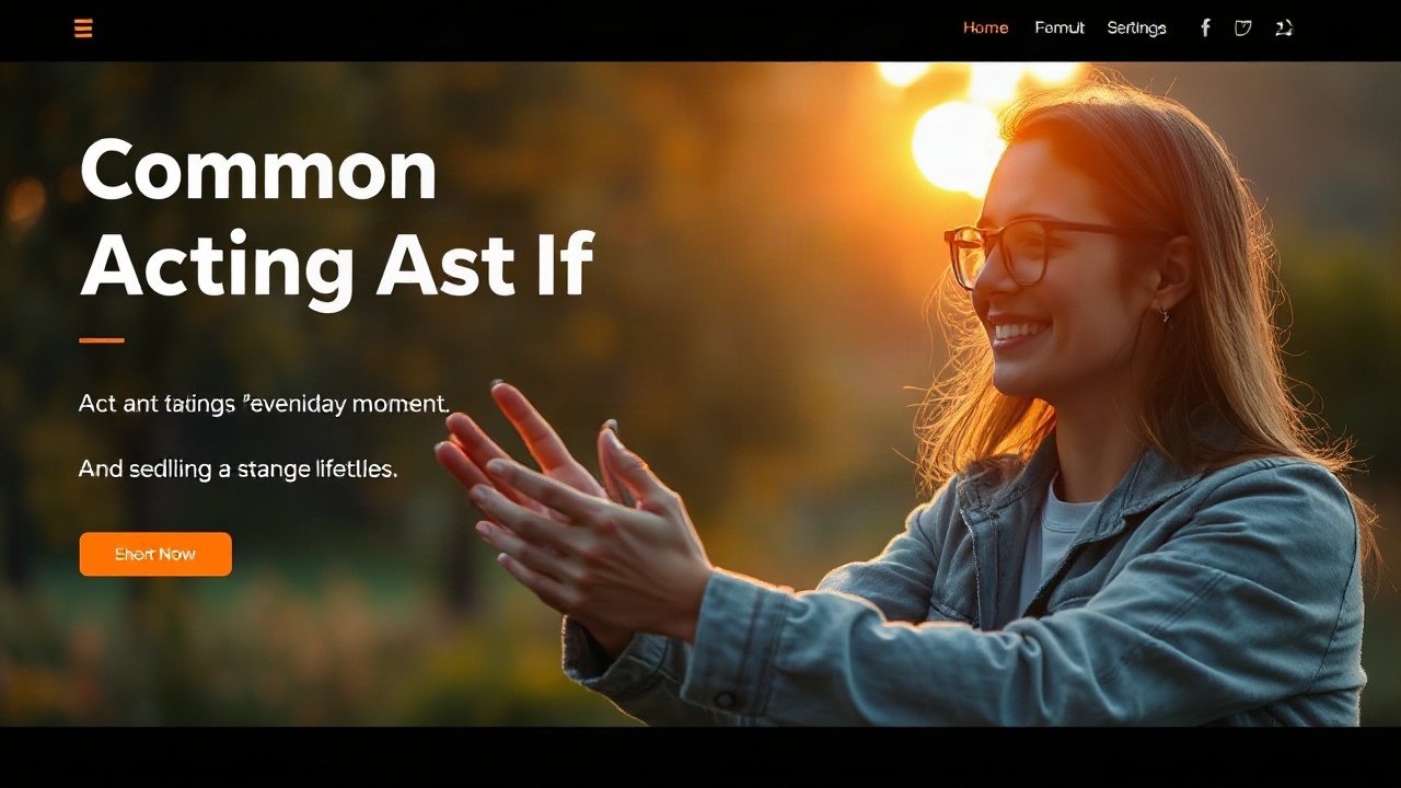 Editorial scene illustrating Common Acting As If Mistakes