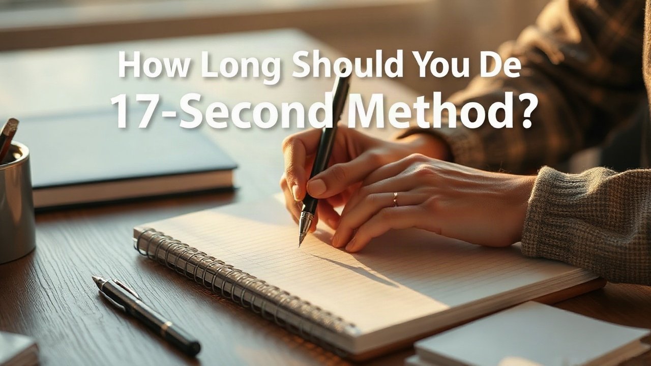 Editorial scene illustrating How Long Should You Do 17-Second Method?