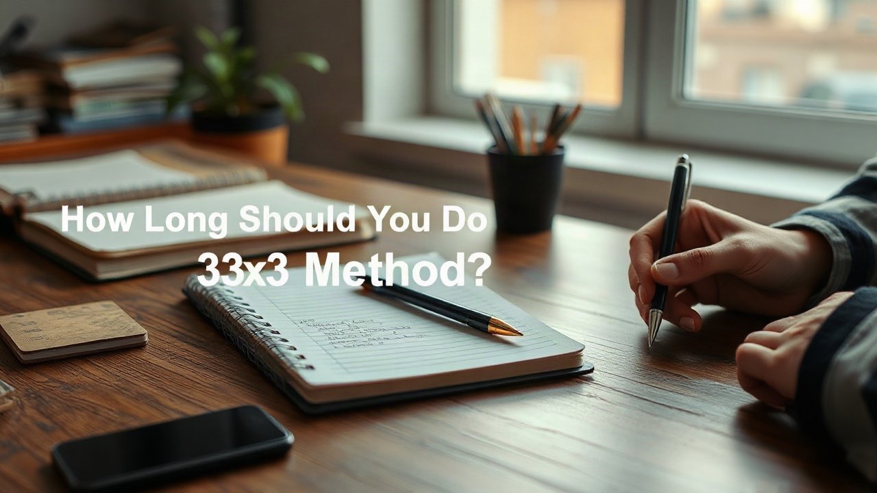 Editorial scene illustrating How Long Should You Do 33x3 Method?