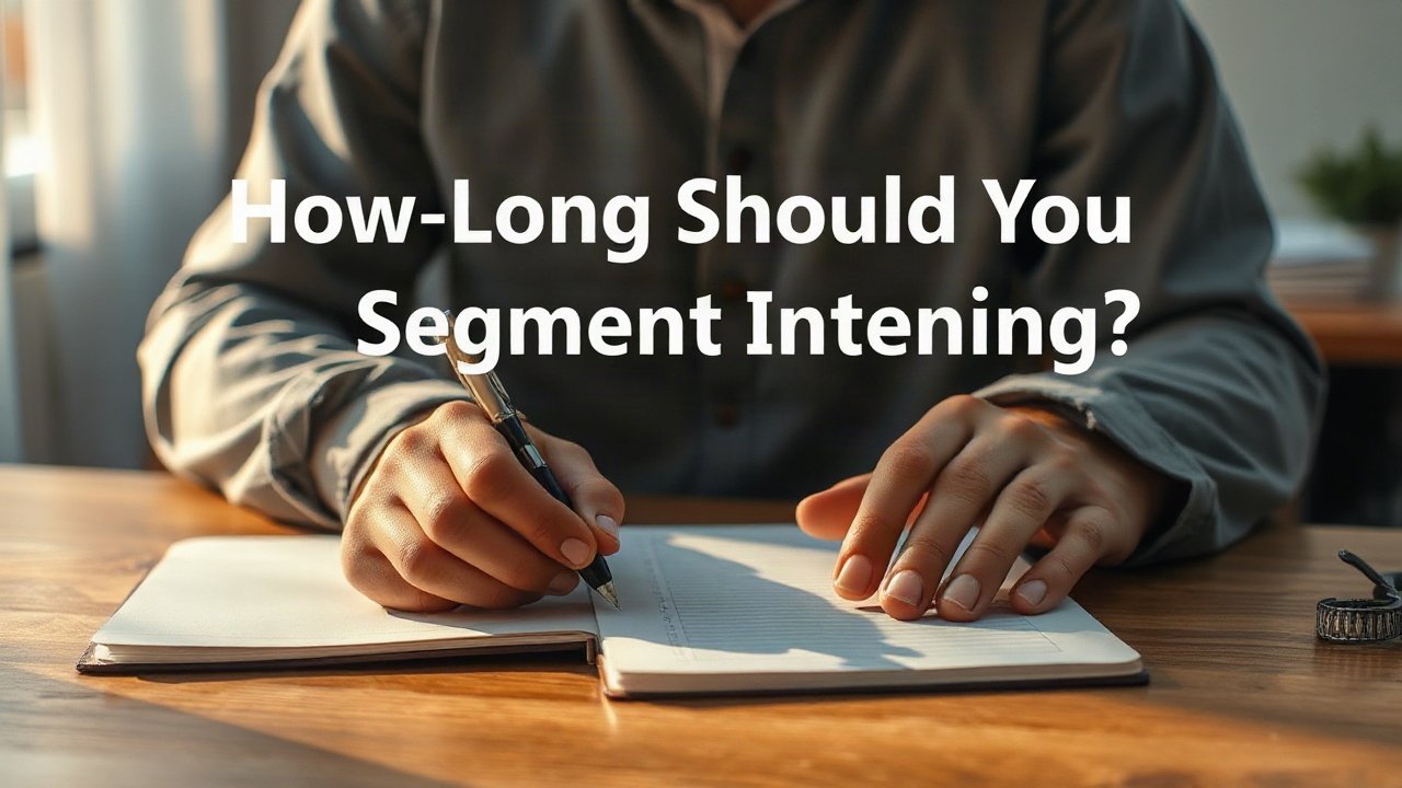 Editorial scene illustrating How Long Should You Do Segment Intending?