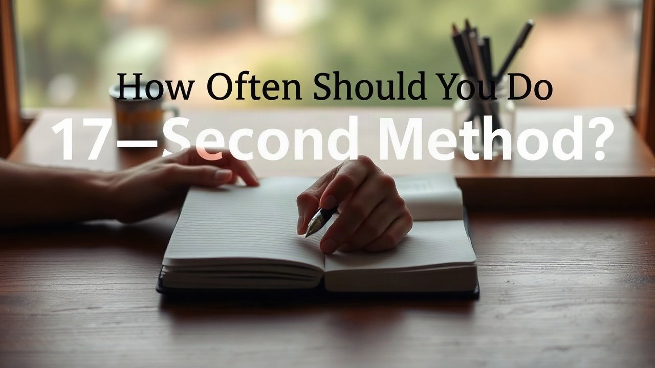 Editorial scene illustrating How Often Should You Do 17-Second Method?