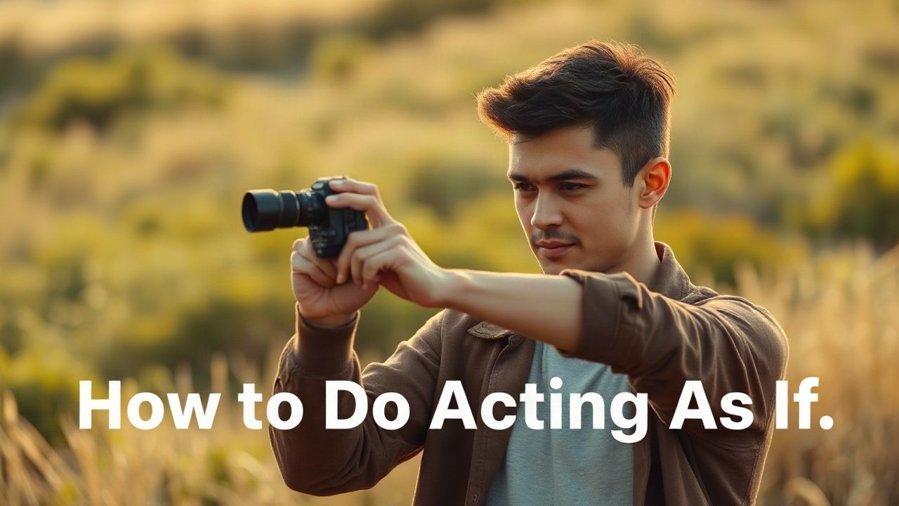 Editorial scene illustrating How to Do Acting As If: Step-by-Step