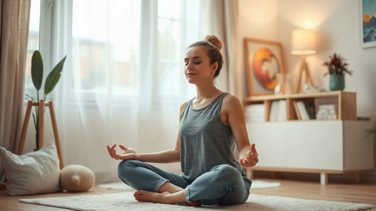 Editorial scene illustrating How to Pair Meditation for Manifestation With Real-World Action