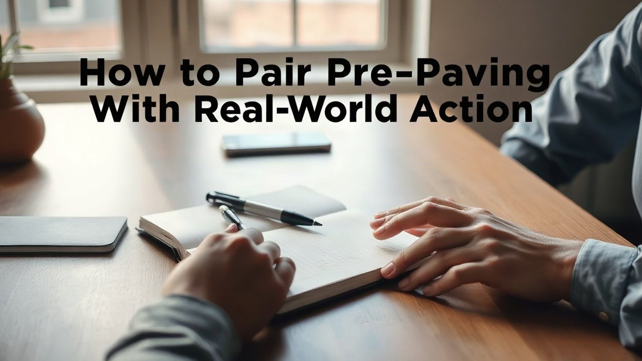 Editorial scene illustrating How to Pair Pre-Paving With Real-World Action