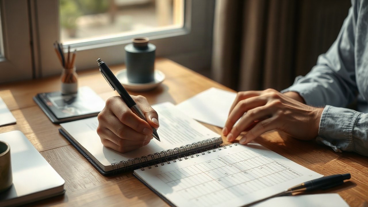 Editorial scene illustrating How to Track Progress With 33x3 Method Without Obsessing