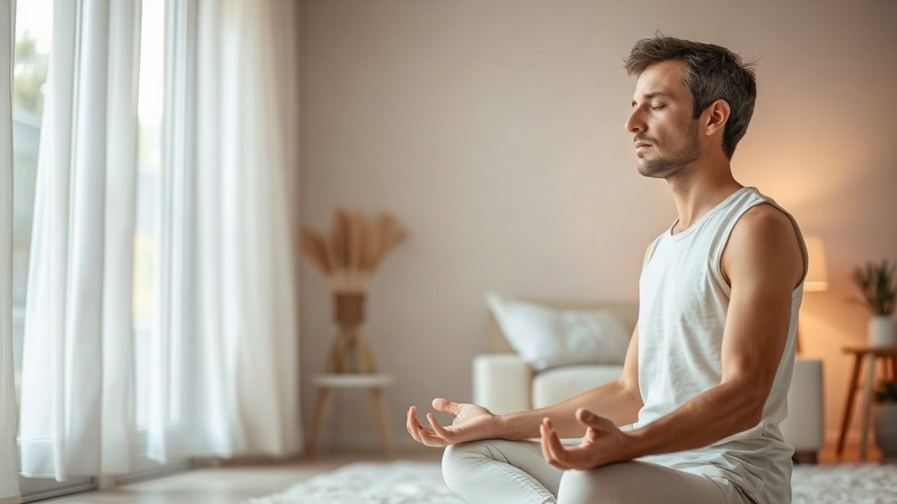 Editorial scene illustrating The Psychology Behind Meditation for Manifestation