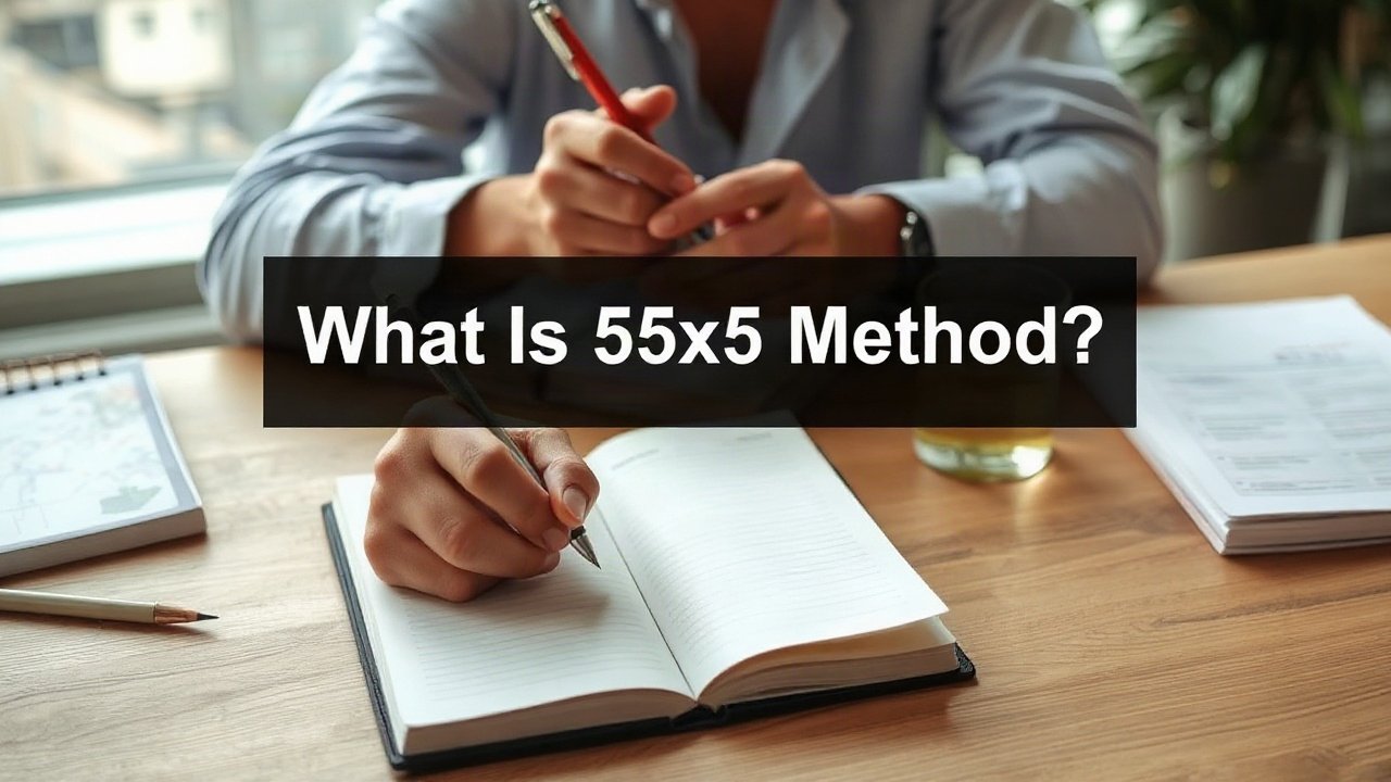Editorial scene illustrating What Is 55x5 Method?