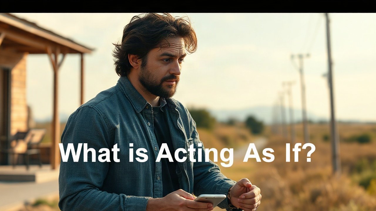 Editorial scene illustrating What Is Acting As If?