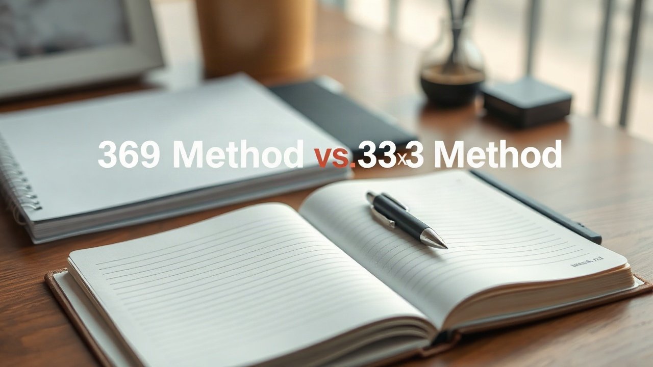 Editorial scene illustrating 369 Method vs 33x3 Method: What's the Difference and Which Fits You Better?