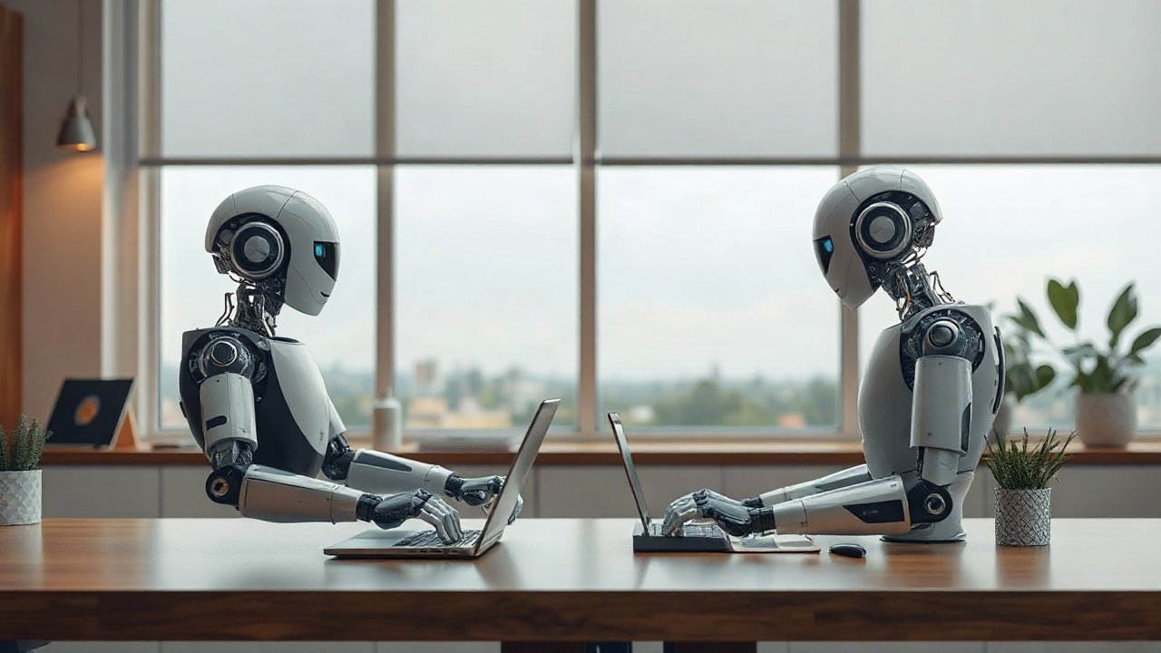 Editorial scene illustrating Robotic Affirmations vs Affirmations: What's the Difference and Which Fits You Better?