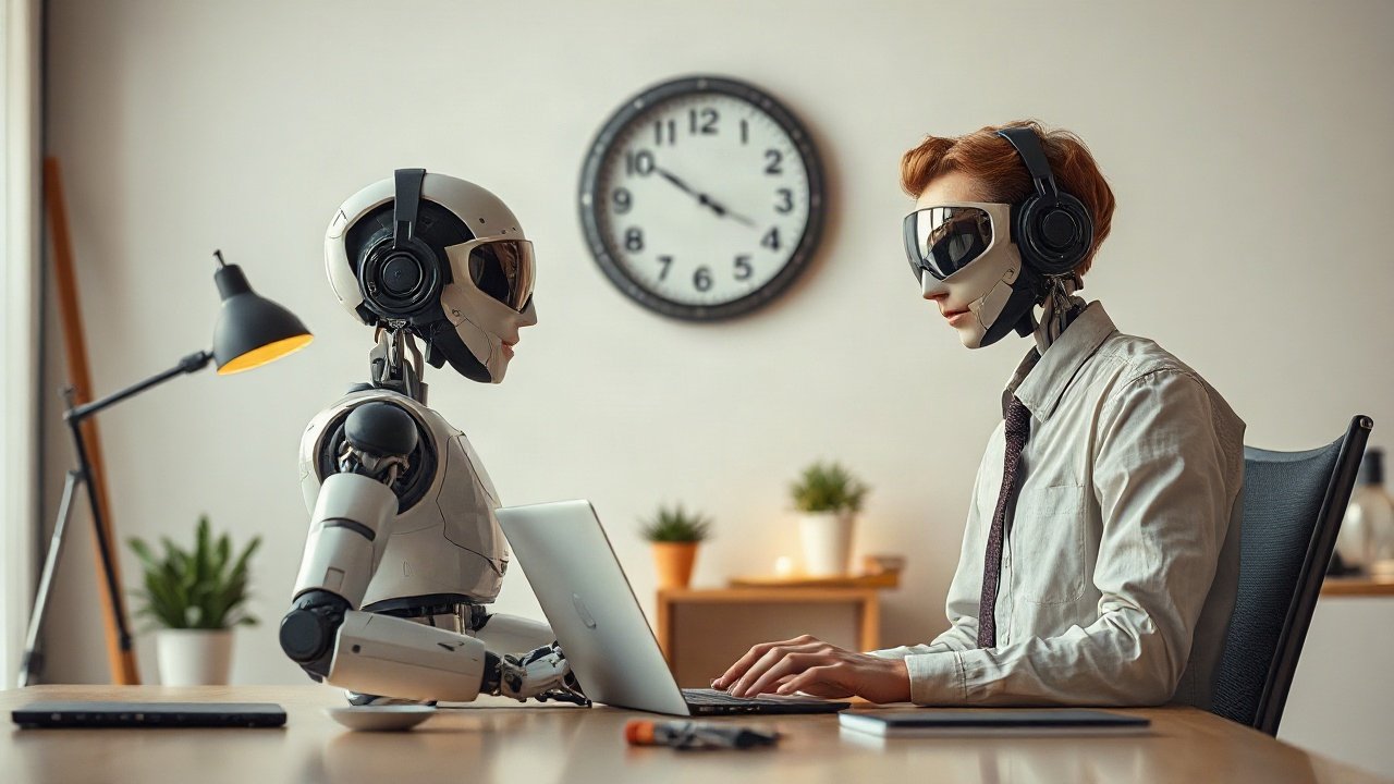 Editorial scene illustrating Robotic Affirmations vs Subliminals: What's the Difference and Which Fits You Better?