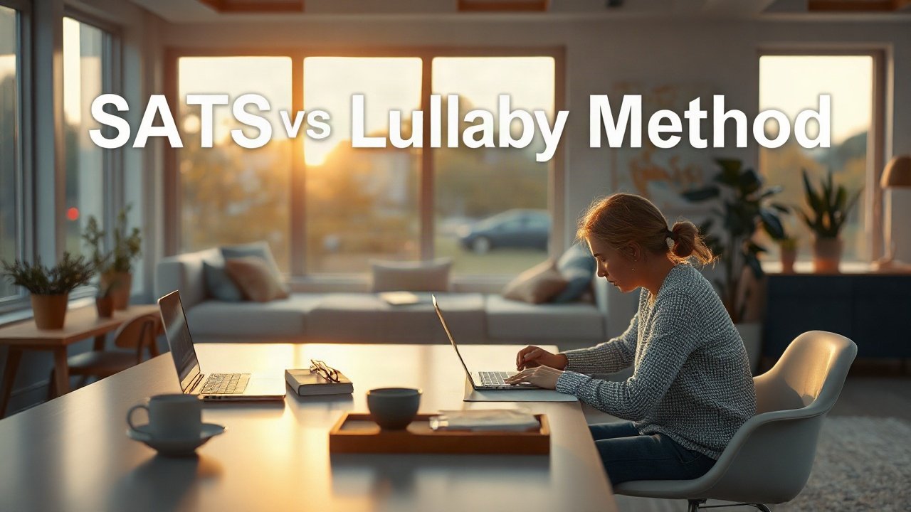 Editorial scene illustrating SATS vs Lullaby Method: What's the Difference and Which Fits You Better?