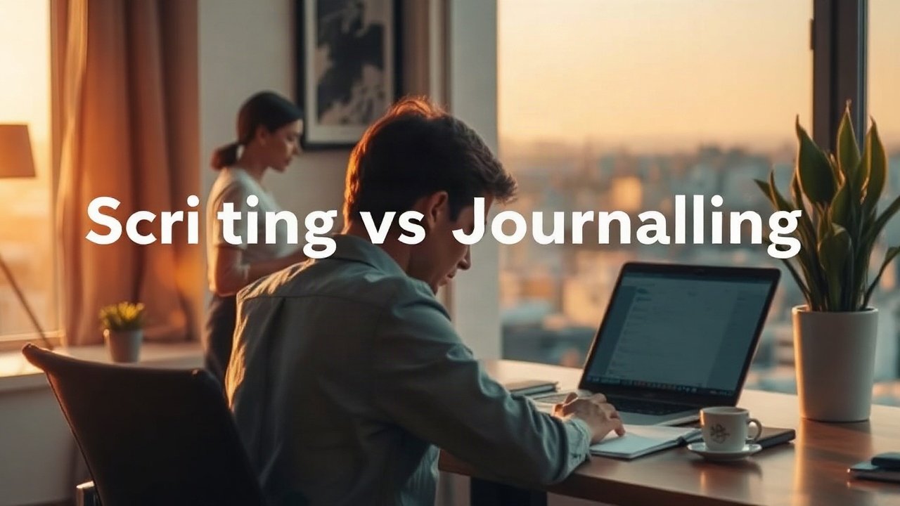 Editorial scene illustrating Scripting vs Journaling: What's the Difference and Which Fits You Better?