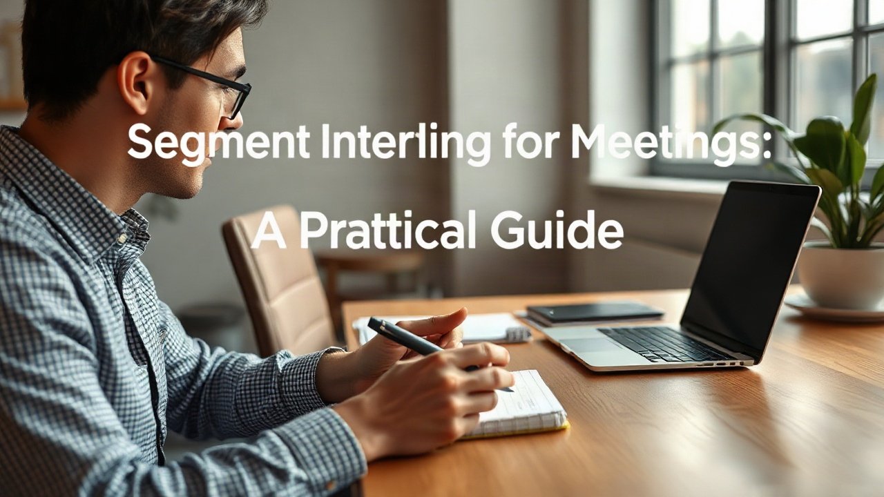 Editorial scene illustrating Segment Intending for Meetings: A Practical Guide