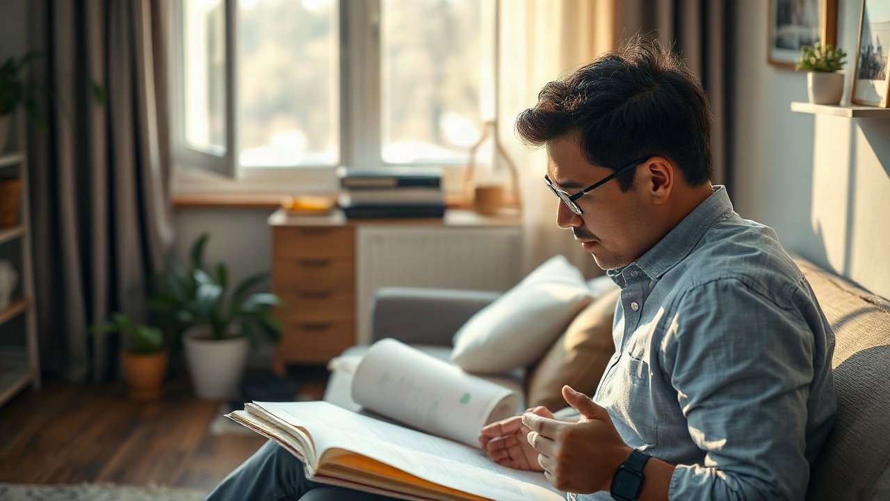 Editorial scene illustrating Future-self continuity and Manifestation: The Useful Connection Without the Hype