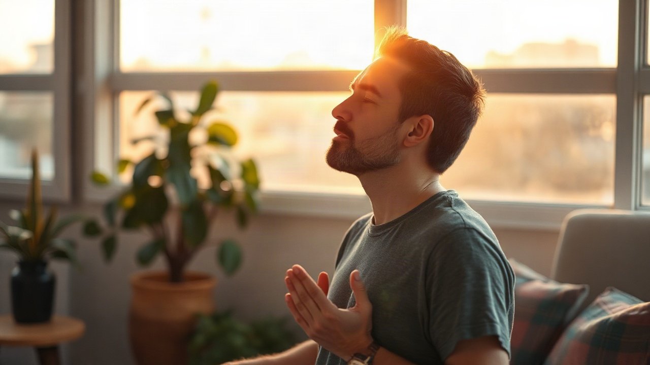 Editorial scene illustrating Stress regulation and Manifestation: The Useful Connection Without the Hype
