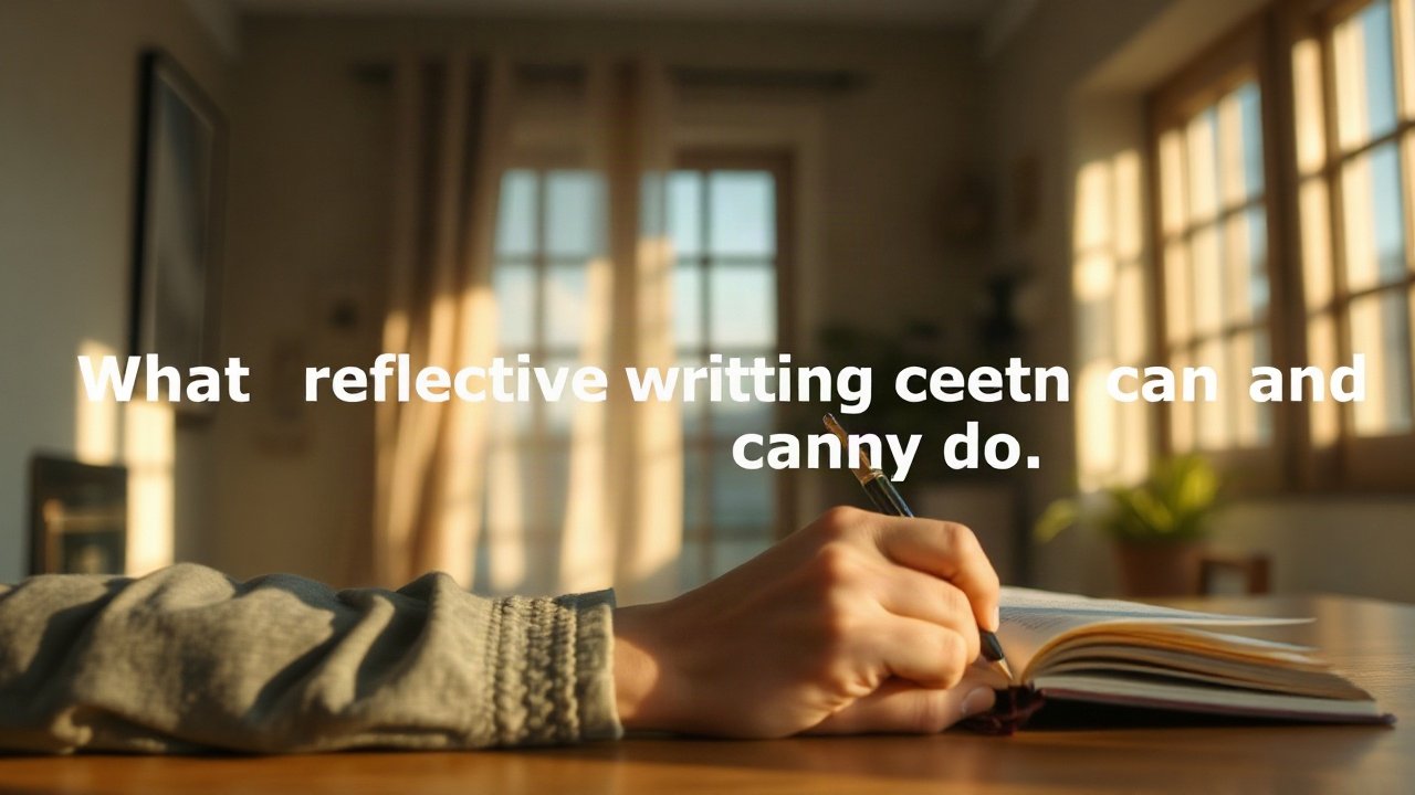 Editorial scene illustrating What reflective writing can and cannot do