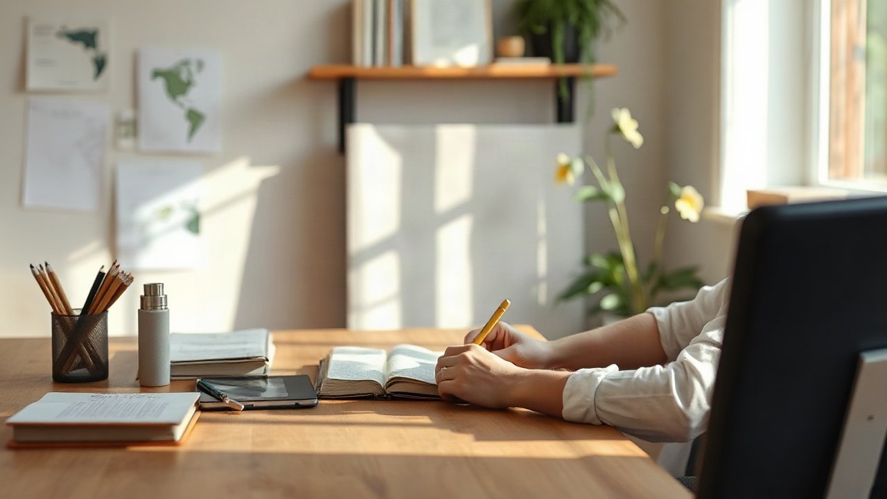 Editorial scene illustrating Common Blocks When Manifesting Writing A Book