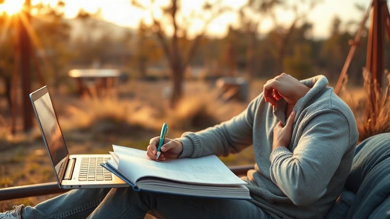 Editorial scene illustrating Future-Self Exercise for Extra Income