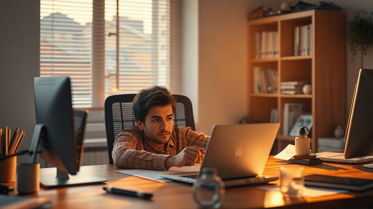 Editorial scene illustrating Future-Self Exercise for New Job