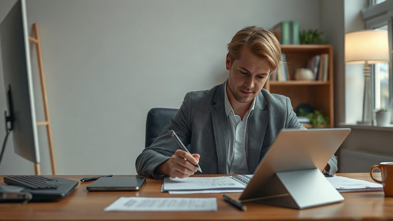Editorial scene illustrating How to Manifest Dream Job Without Ignoring the Real-World Work