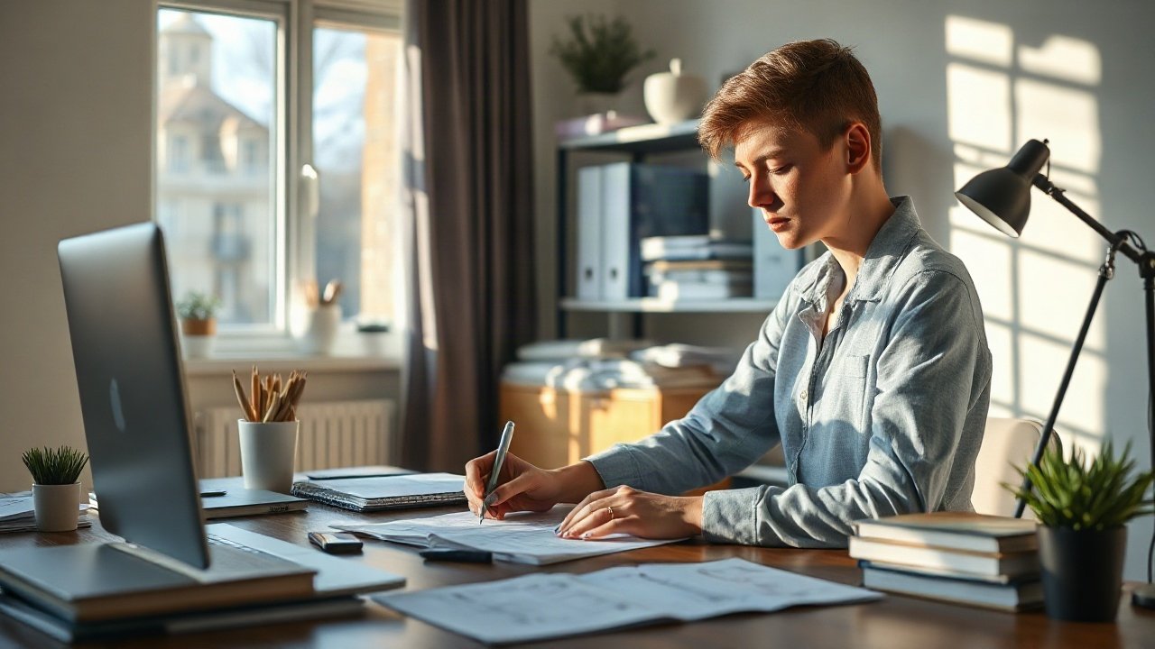 Editorial scene illustrating How to Manifest New Job Without Ignoring the Real-World Work