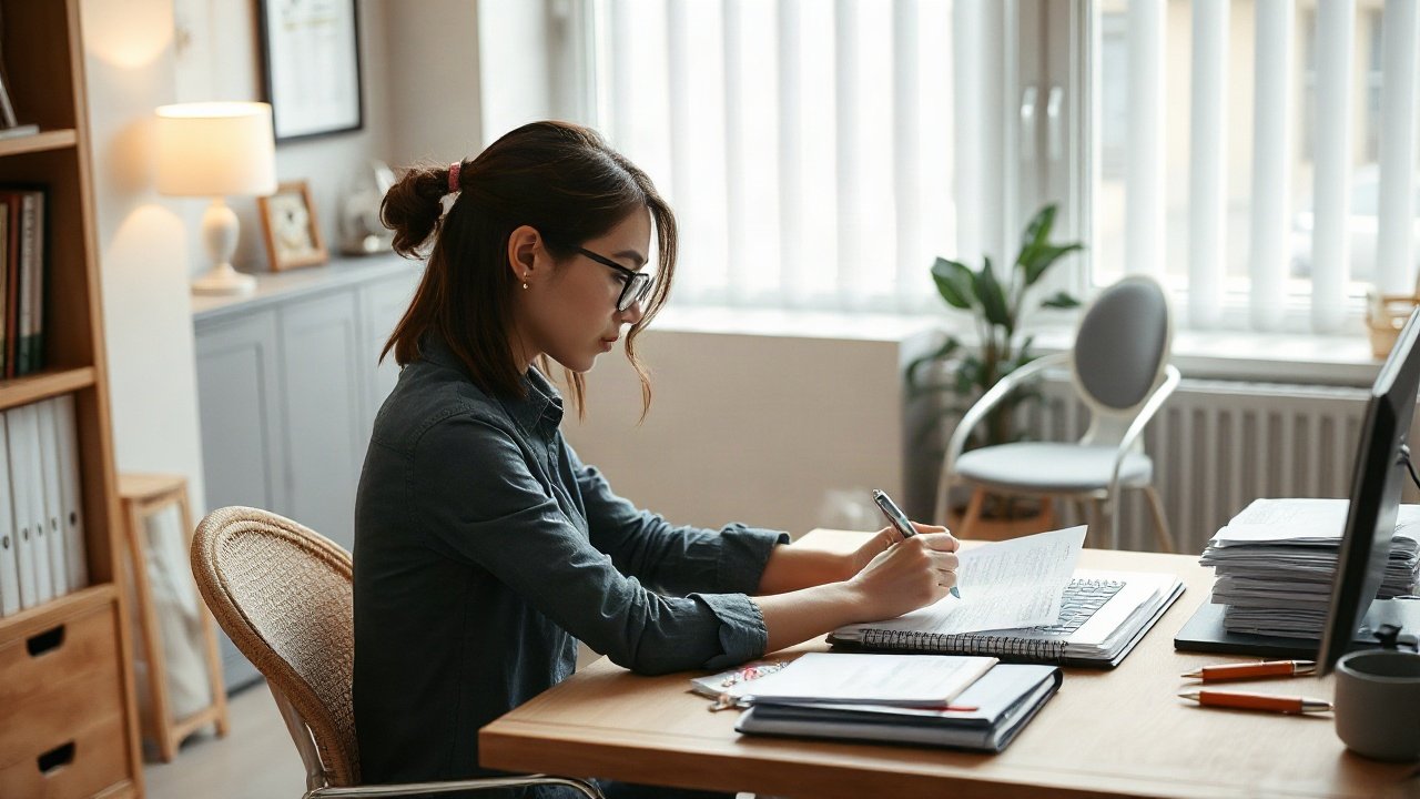 Editorial scene illustrating How to Manifest Promotion Without Ignoring the Real-World Work