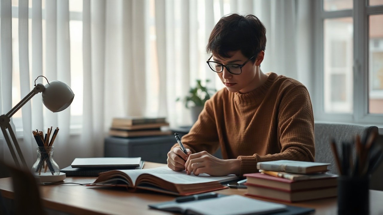 Editorial scene illustrating How to Manifest Writing A Book Without Ignoring the Real-World Work